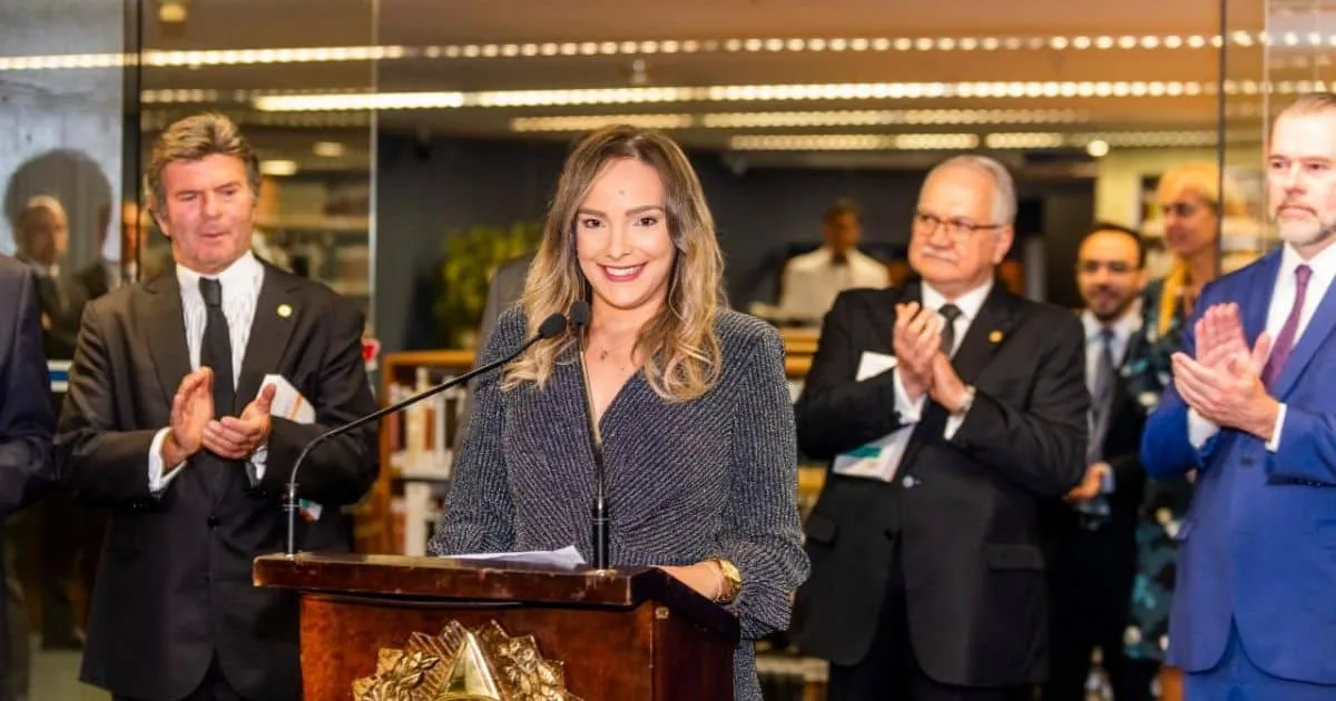 Mariana Madera no lançamento do livro Habeas Corpus no Supremo Tribunal Federal